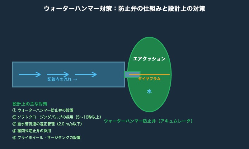 ウォーターハンマー防止弁 対策