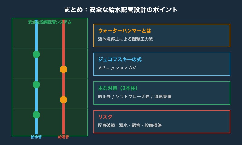 安全な給水配管システム まとめ