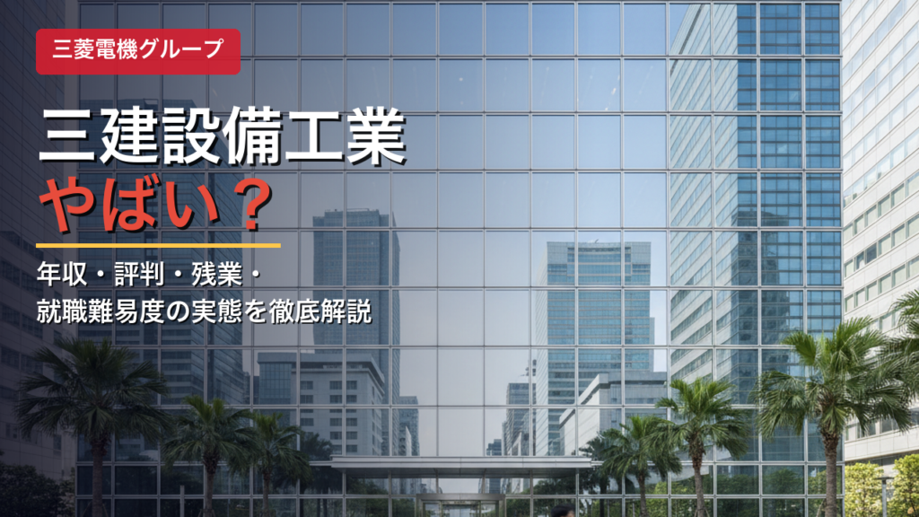 三建設備工業 やばい？年収・評判・残業の実態｜三菱電機グループ
