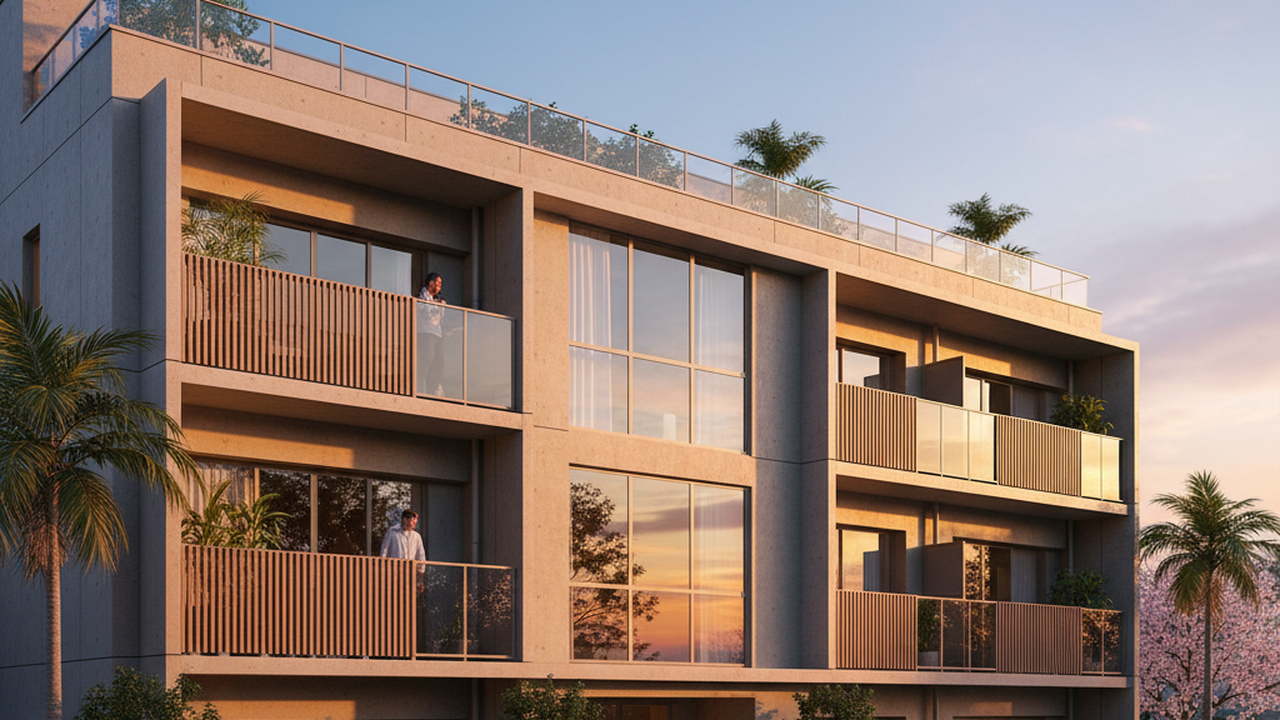 モダンなマンション