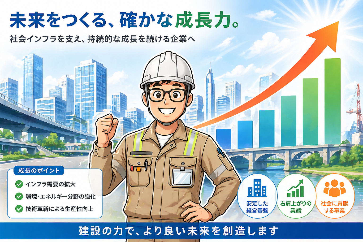 鴻池組|未来をつくる確かな成長力