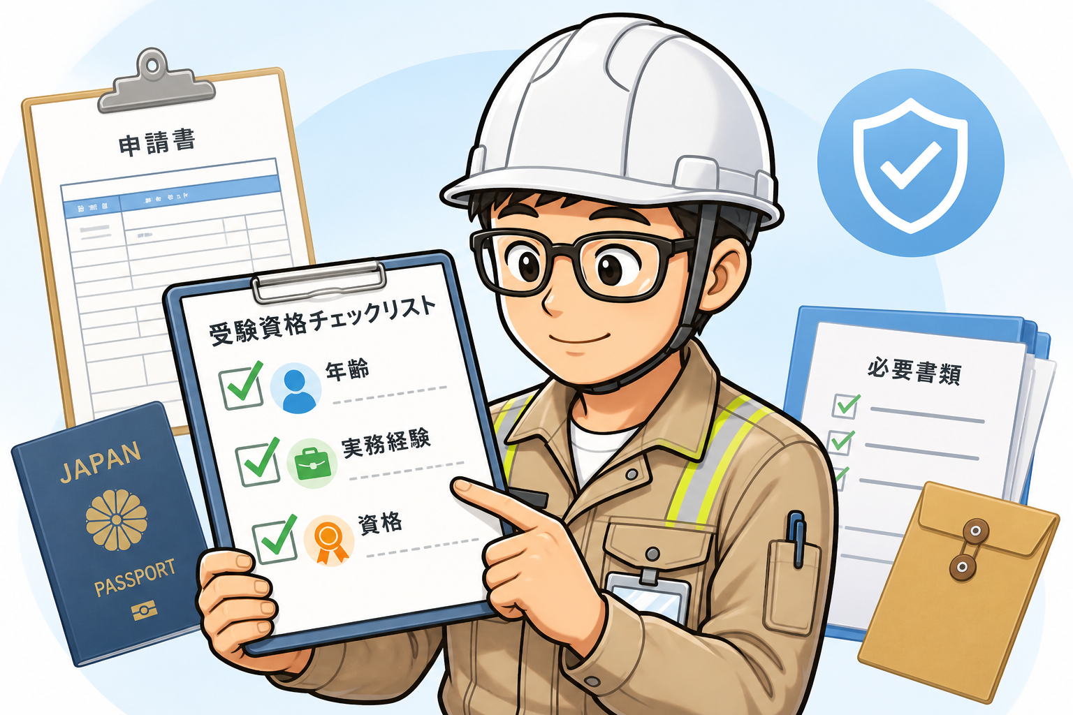 1級管工事施工管理技士の受験資格チェックリスト