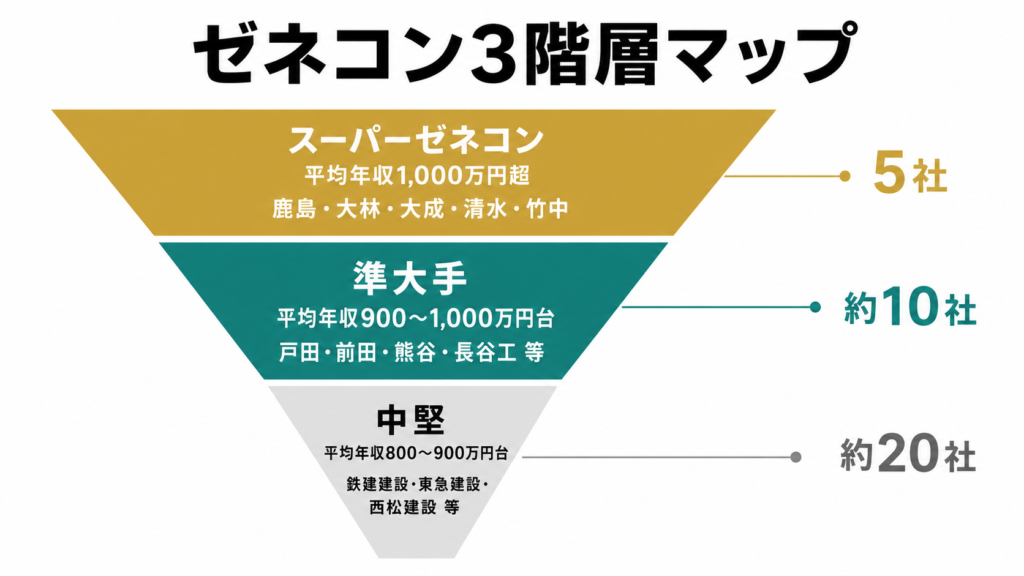 ゼネコン階層マップ