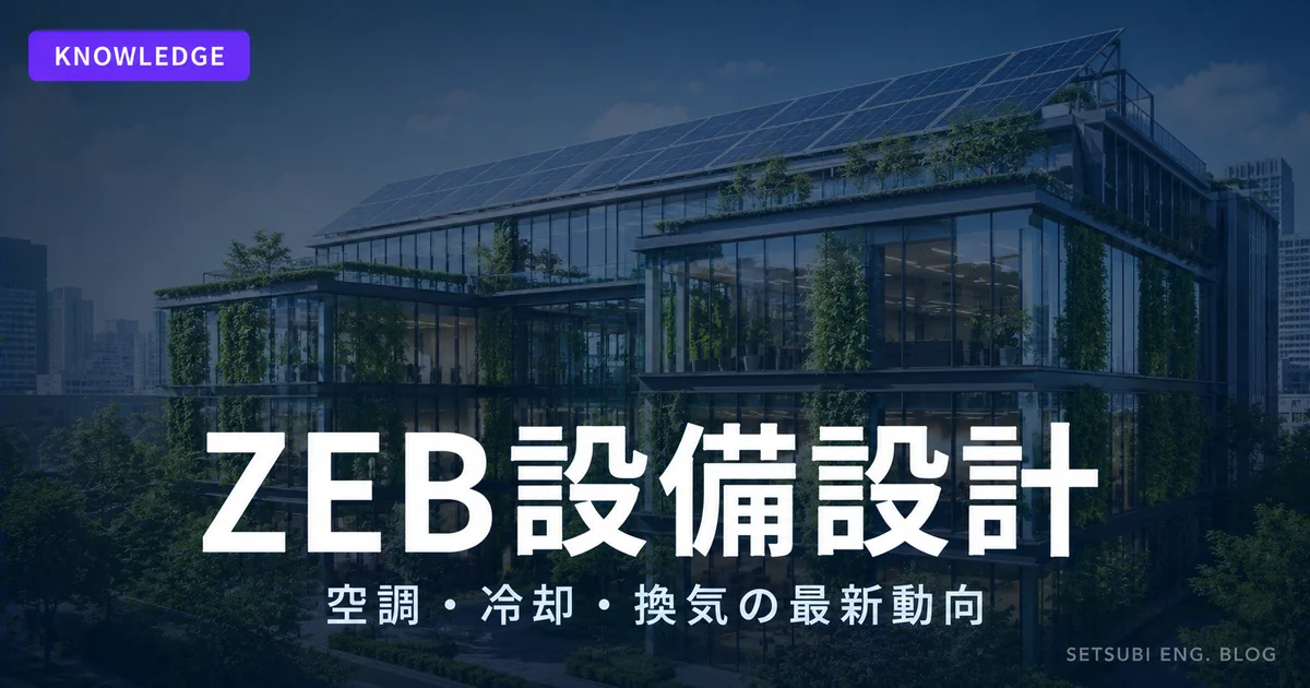 ZEBビルのガラスファサード外観。屋上に太陽光パネル、壁面緑化が施された先進的な省エネビル