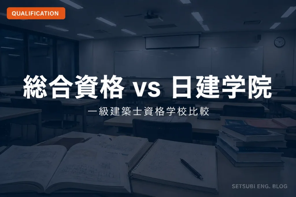資格学校の講義室｜総合資格vs日建学院 一級建築士資格学校比較